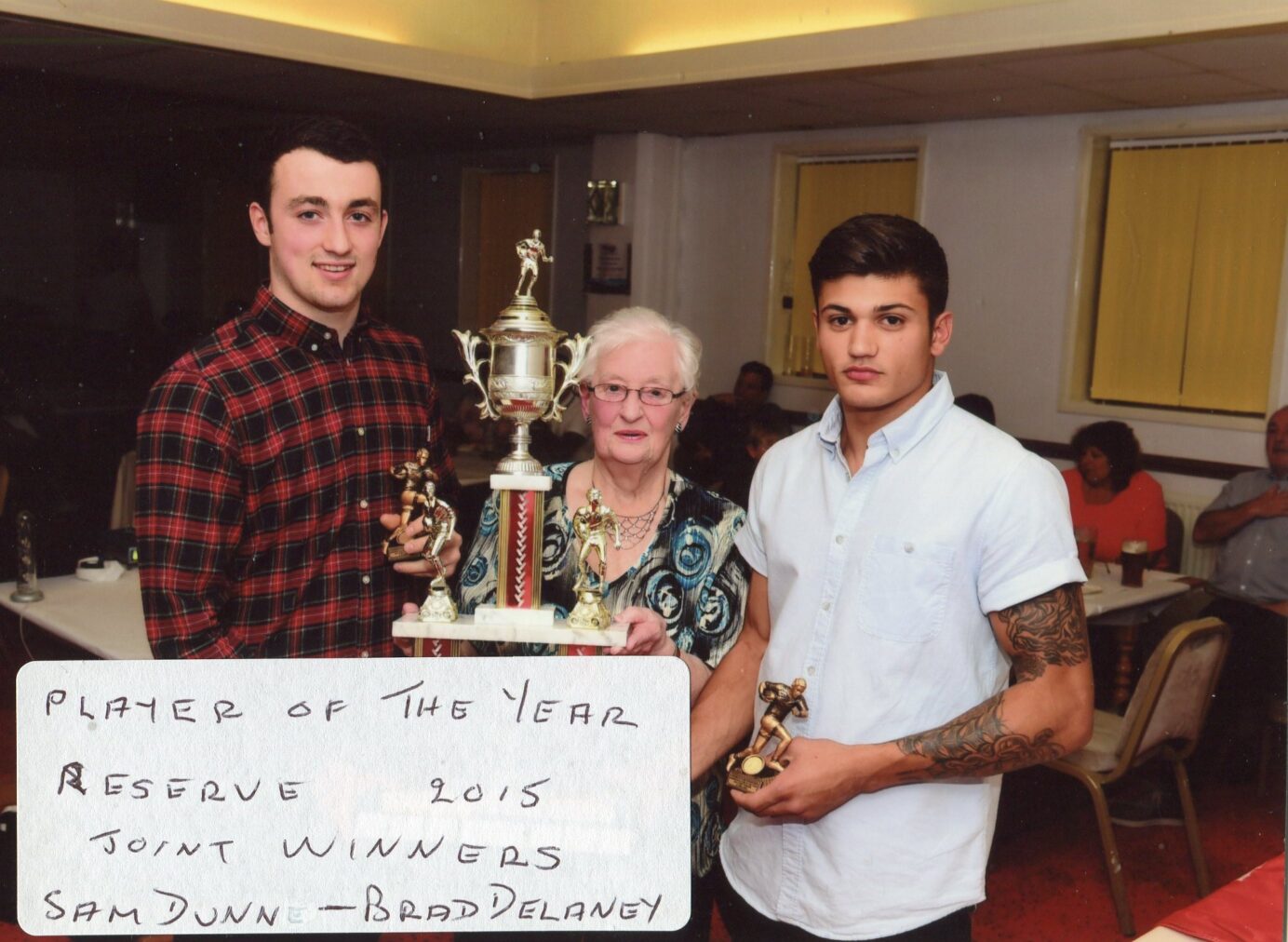 Elsie Fryer Collection - Sam Dunne  Brad Delaney Reserve Team Player Of The Year 2015